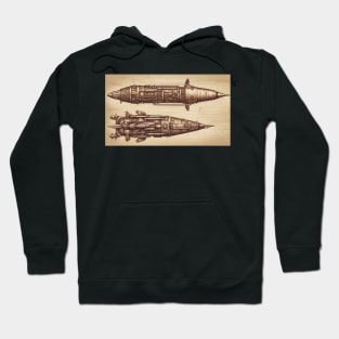 Rocket Schematic 2 Hoodie